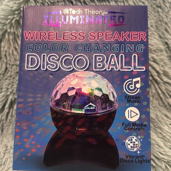 Tech Theory Wireless Speaker with Color Changing Disco Ball. - Picture 2 of 5